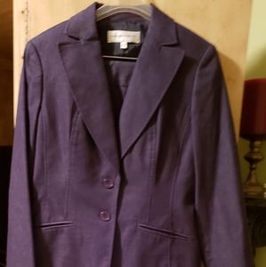 Jones New York dark blue denim suit